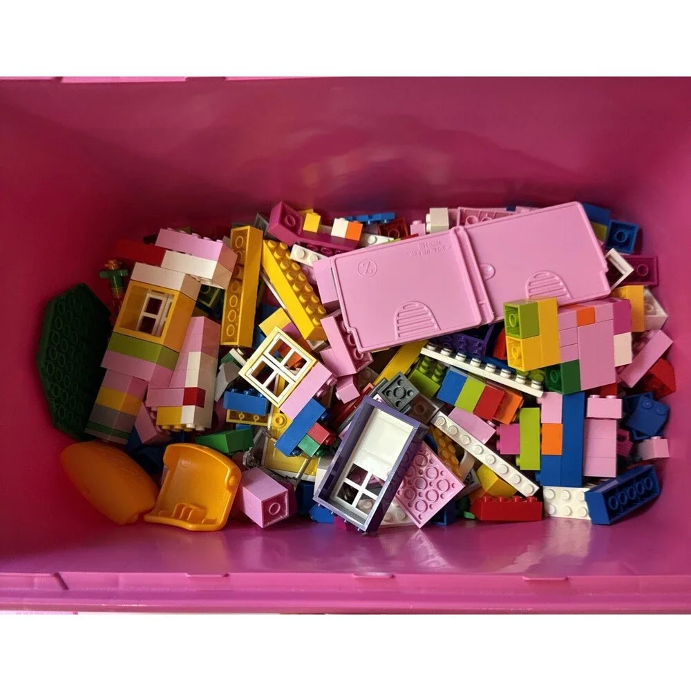 LEGO Bricks and more: Large Pink Brick Box (5560) Not Sorted Not Counted